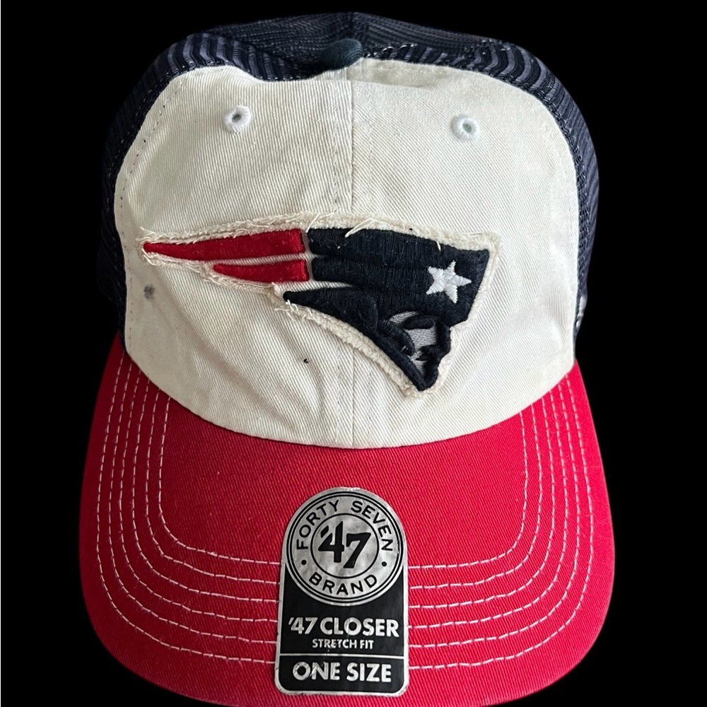 47 Brand Unisex NFL Patriots Stretch Trucker Cap